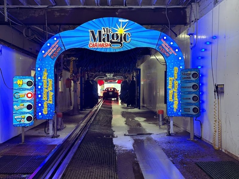 Mr Magic McCandless car wash Tunnel Entrance